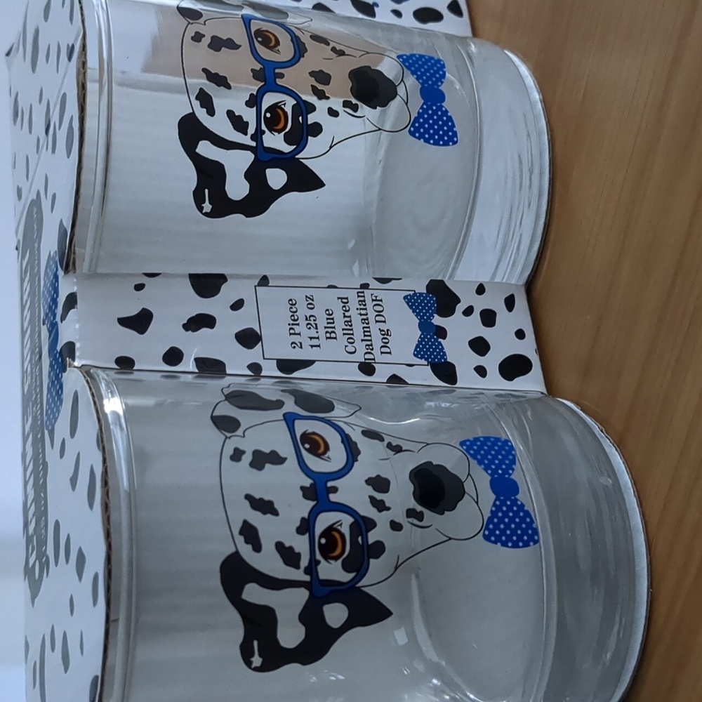 Circleware Canine Smart Dalmatian Dog Glass Set